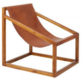 Kourtnai Brown Cubic Frame Chair Brown