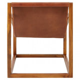 Kourtnai Brown Cubic Frame Chair Brown