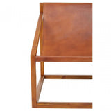 Kourtnai Brown Cubic Frame Chair Brown
