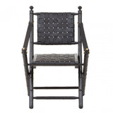 Kourtnai Black Foldable Frame Chair Black