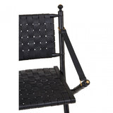 Kourtnai Black Foldable Frame Chair Black