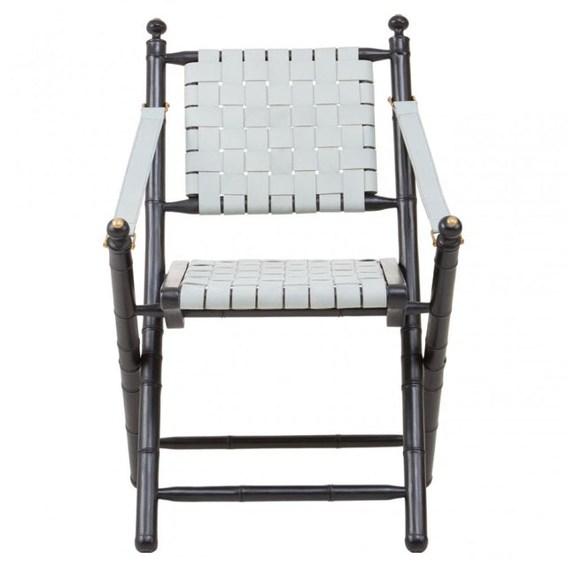 Kourtnai Grey Foldable Frame Chair Grey