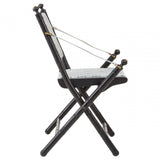 Kourtnai Grey Foldable Frame Chair Grey