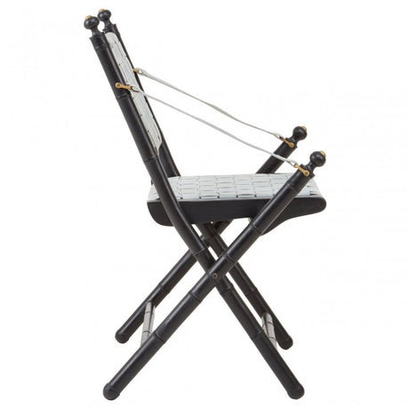 Kourtnai Grey Foldable Frame Chair Grey