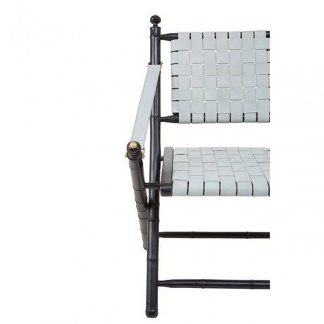 Kourtnai Grey Foldable Frame Chair Grey