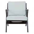 Kourtnai Grey Cow Leather Chair Grey