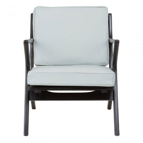 Kourtnai Grey Cow Leather Chair Grey