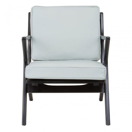 Kourtnai Grey Cow Leather Chair Grey