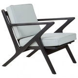 Kourtnai Grey Cow Leather Chair Grey