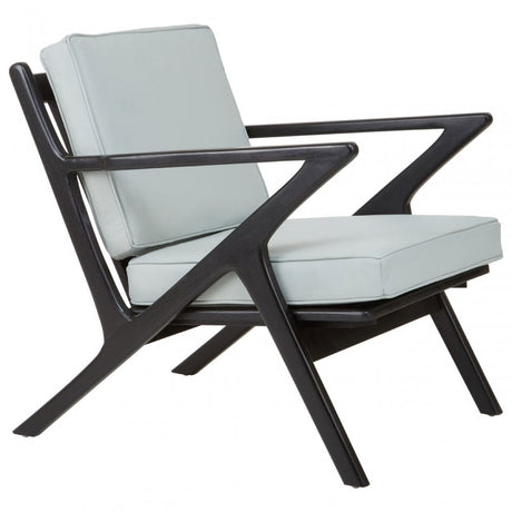 Kourtnai Grey Cow Leather Chair Grey