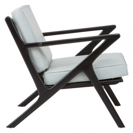 Kourtnai Grey Cow Leather Chair Grey