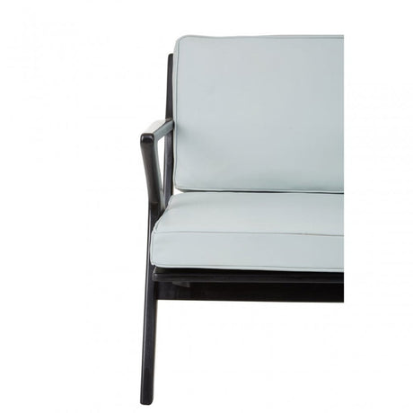Kourtnai Grey Cow Leather Chair Grey