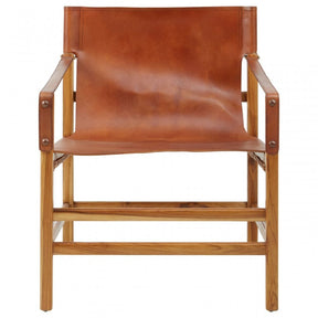 Kourtnai Brown Straight Chair Brown