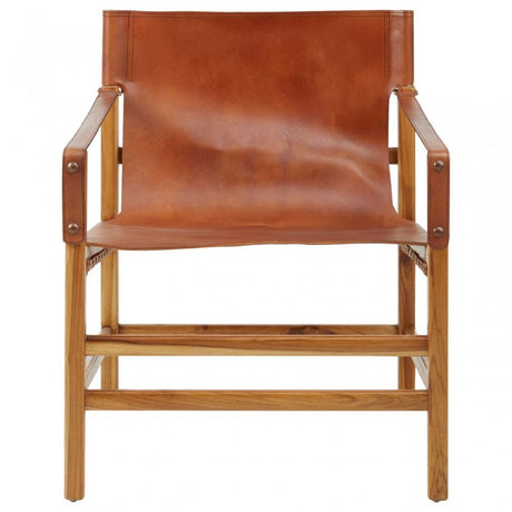 Kourtnai Brown Straight Chair Brown