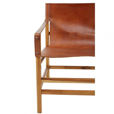 Kourtnai Brown Straight Chair Brown