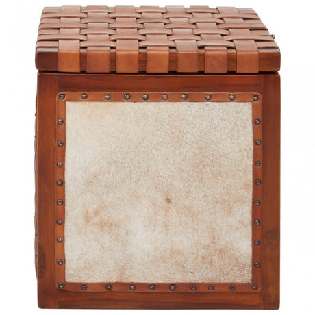 Kourtnai Storage Stool Brown