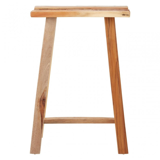 Kendari Teak Wood Stool Brown