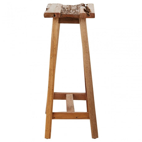 Kendari Teak Wood Stool Brown