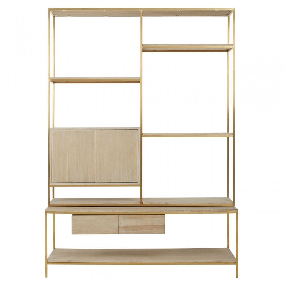 Modica Shelf Unit Gold