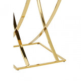 Reena Gold Finish Side Table Gold
