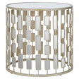 Raina Small Side Table Silver