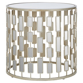 Raina Small Side Table Silver