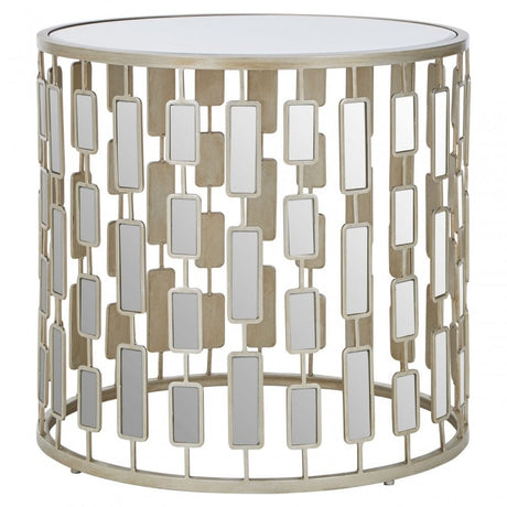Raina Small Side Table Silver