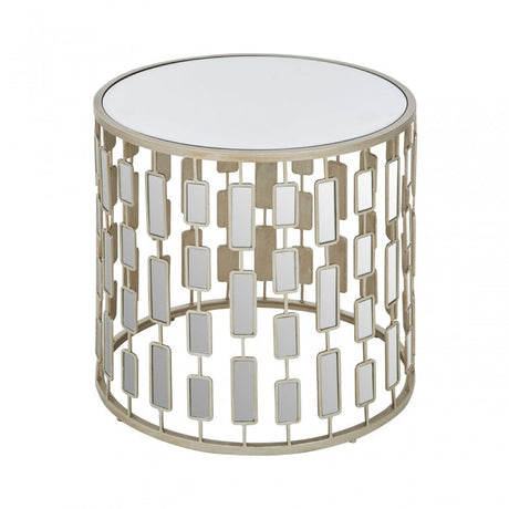 Raina Small Side Table Silver