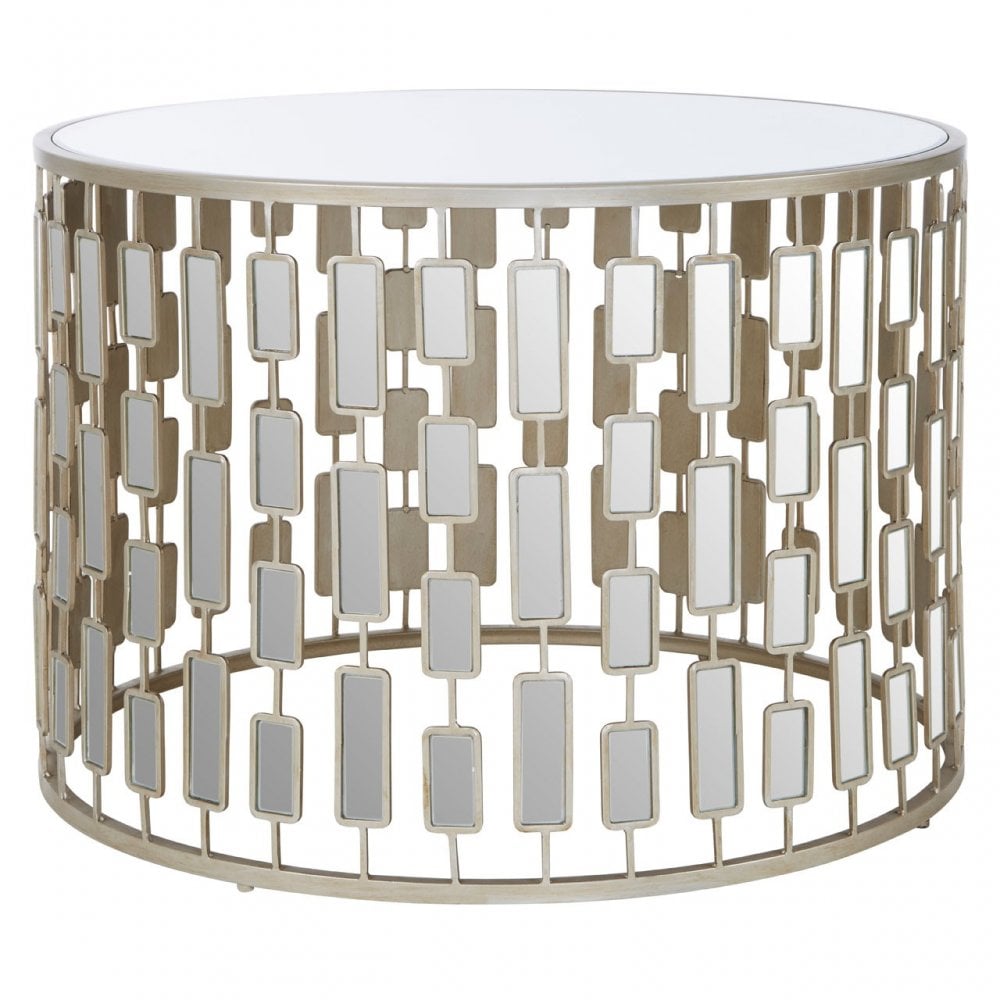 Raina Large Round Table Champagne