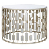 Raina Large Round Table Champagne