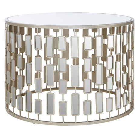 Raina Large Round Table Champagne