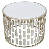 Raina Large Round Table Champagne
