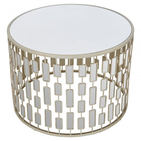 Raina Large Round Table Champagne