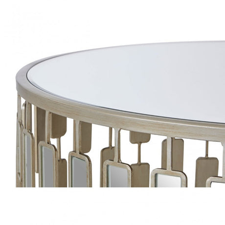 Raina Large Round Table Champagne