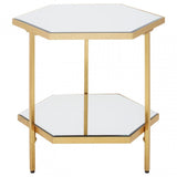 Rio 2 Tier Side Table Gold