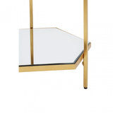 Rio 2 Tier Side Table Gold