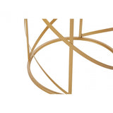 Anvil Set of 2 Loop Design Side Tables Gold