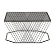 Duchess Coffee Table with Grey Glass Top