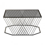 Duchess Coffee Table with Grey Glass Top