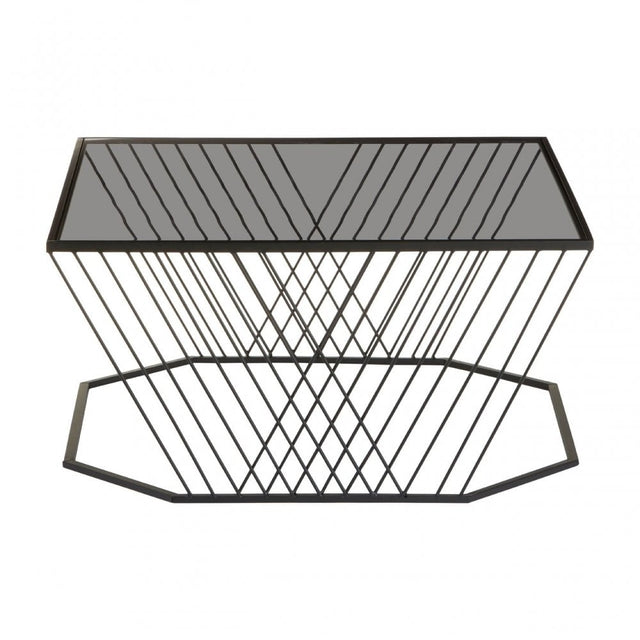 Duchess Coffee Table with Grey Glass Top