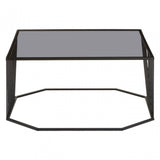 Duchess Coffee Table with Grey Glass Top