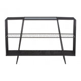 Duchess Console Table with Grey Glass Top Grey