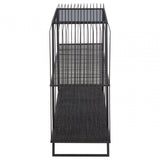 Duchess Console Table with Grey Glass Top Grey