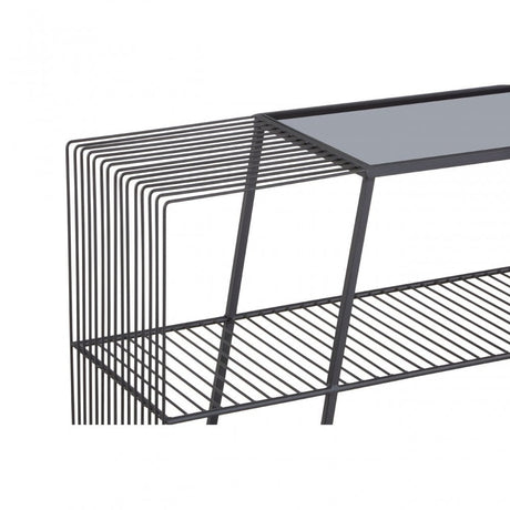 Duchess Console Table with Grey Glass Top Grey