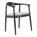 Kourtnai Grey Leather Chair