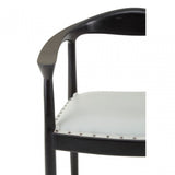 Kourtnai Grey Leather Chair