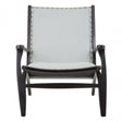 Kourtnai Grey Leather Chair Grey