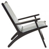 Kourtnai Grey Leather Chair Grey