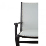 Kourtnai Grey Leather Chair Grey