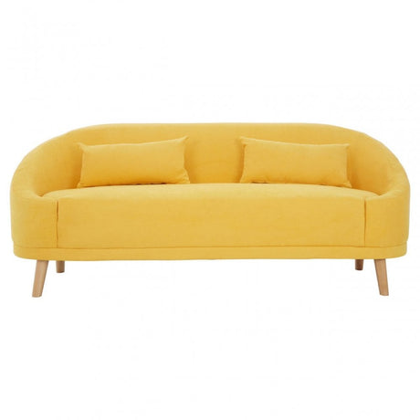 Holland Yellow Linen Sofa Yellow